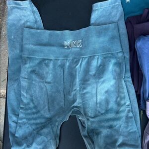 PINK Victoria's Secret Blue Leggings
